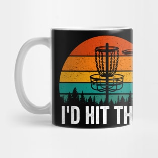 Id Hit That Funny Disc Golf Player Saying Retro Mug